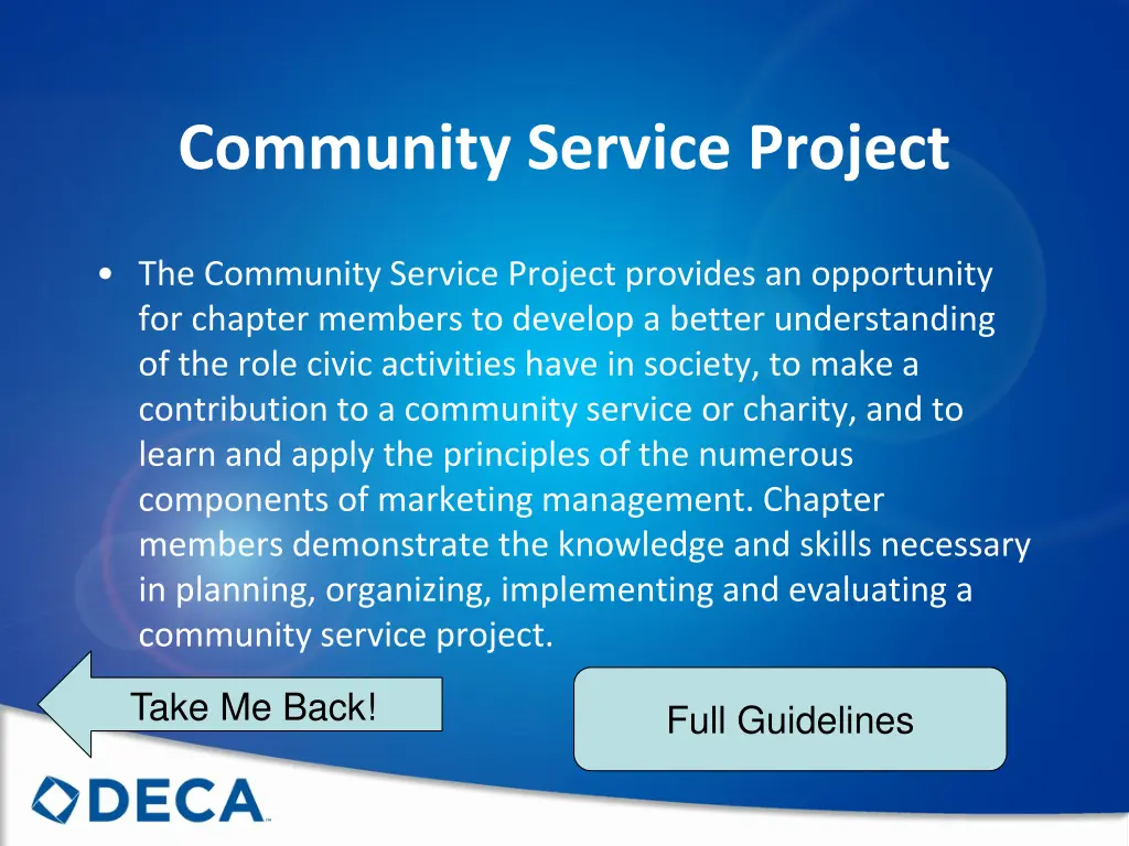 community service project