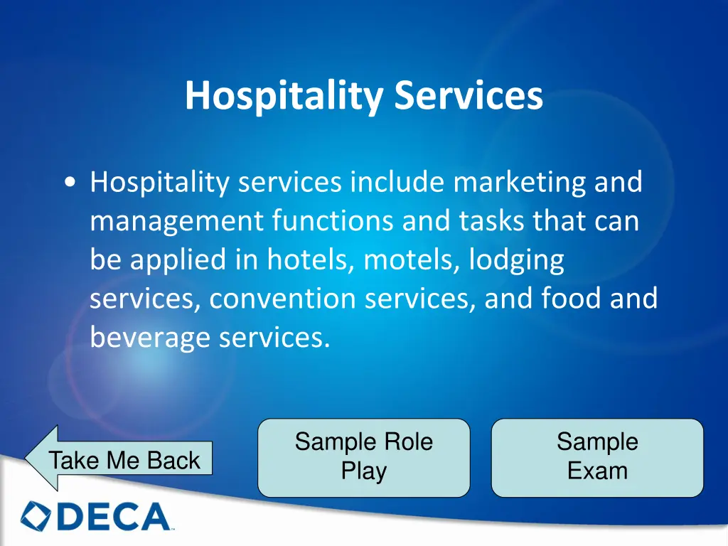 hospitality services