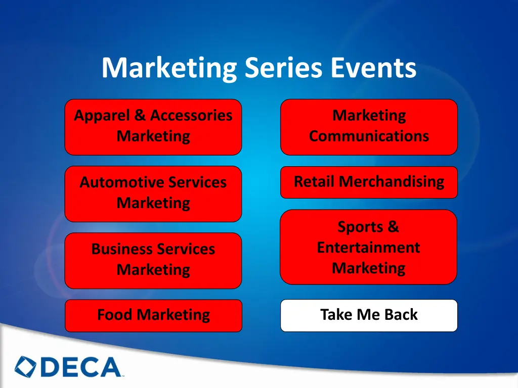 marketing series events