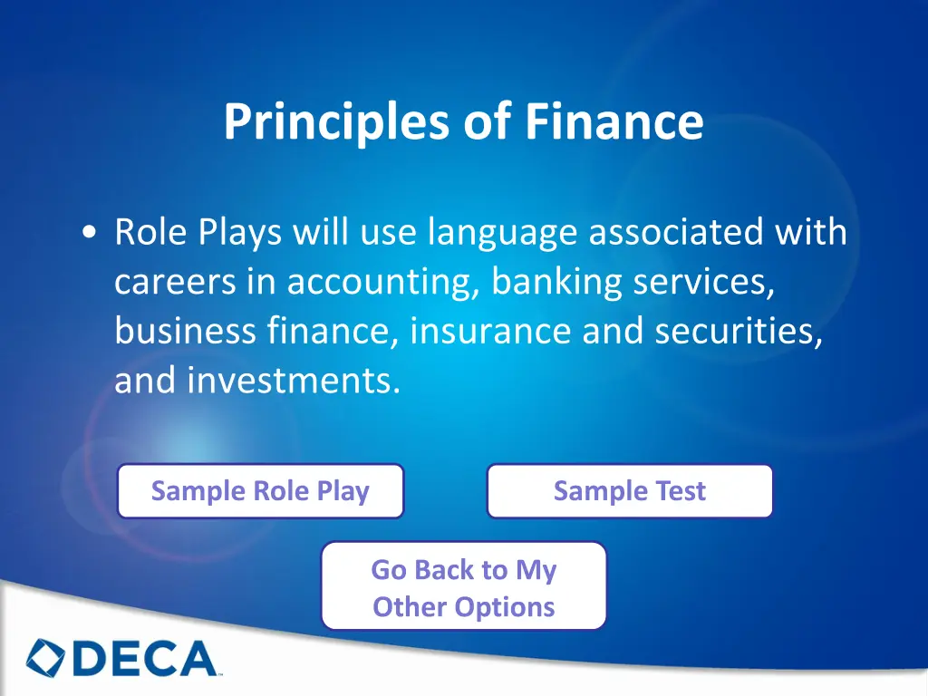 principles of finance