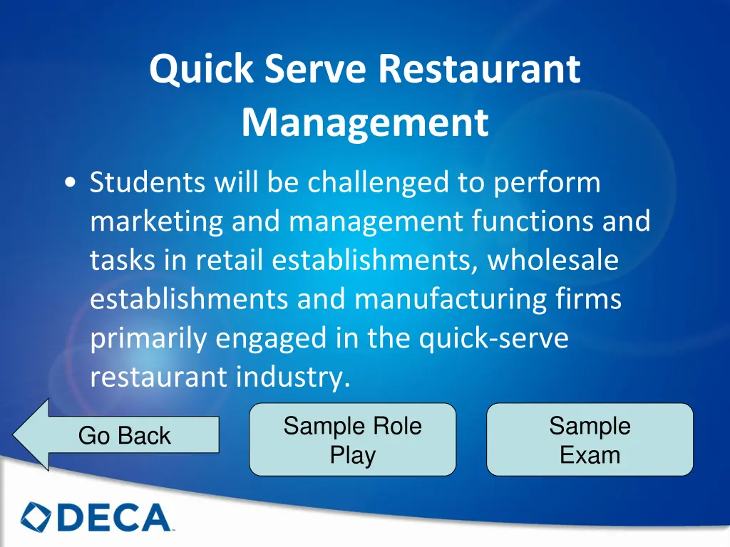 quick serve restaurant management