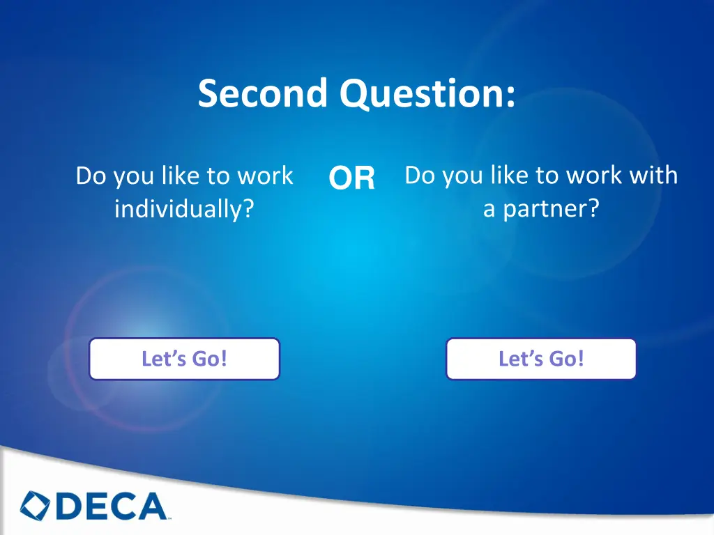 second question
