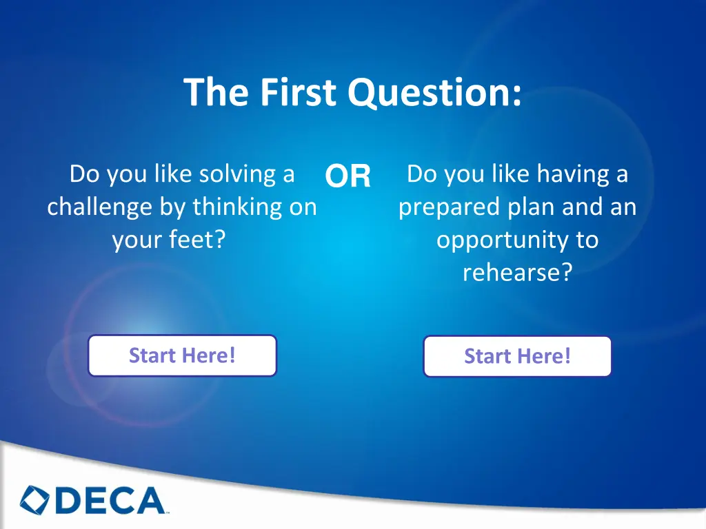 the first question