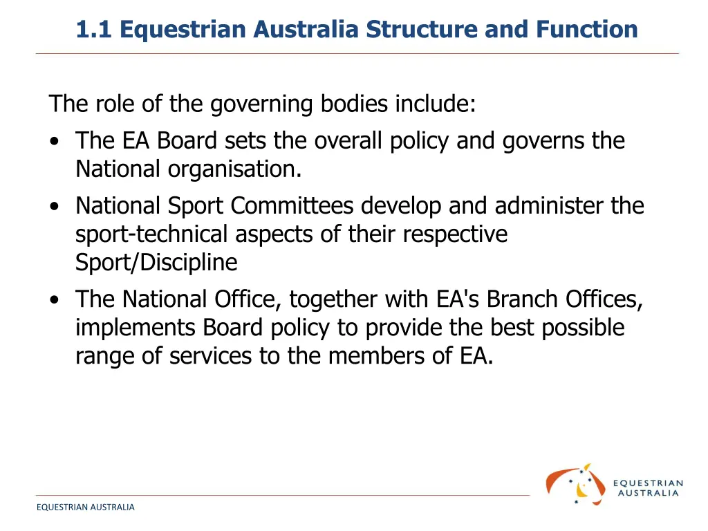 1 1 equestrian australia structure and function 1