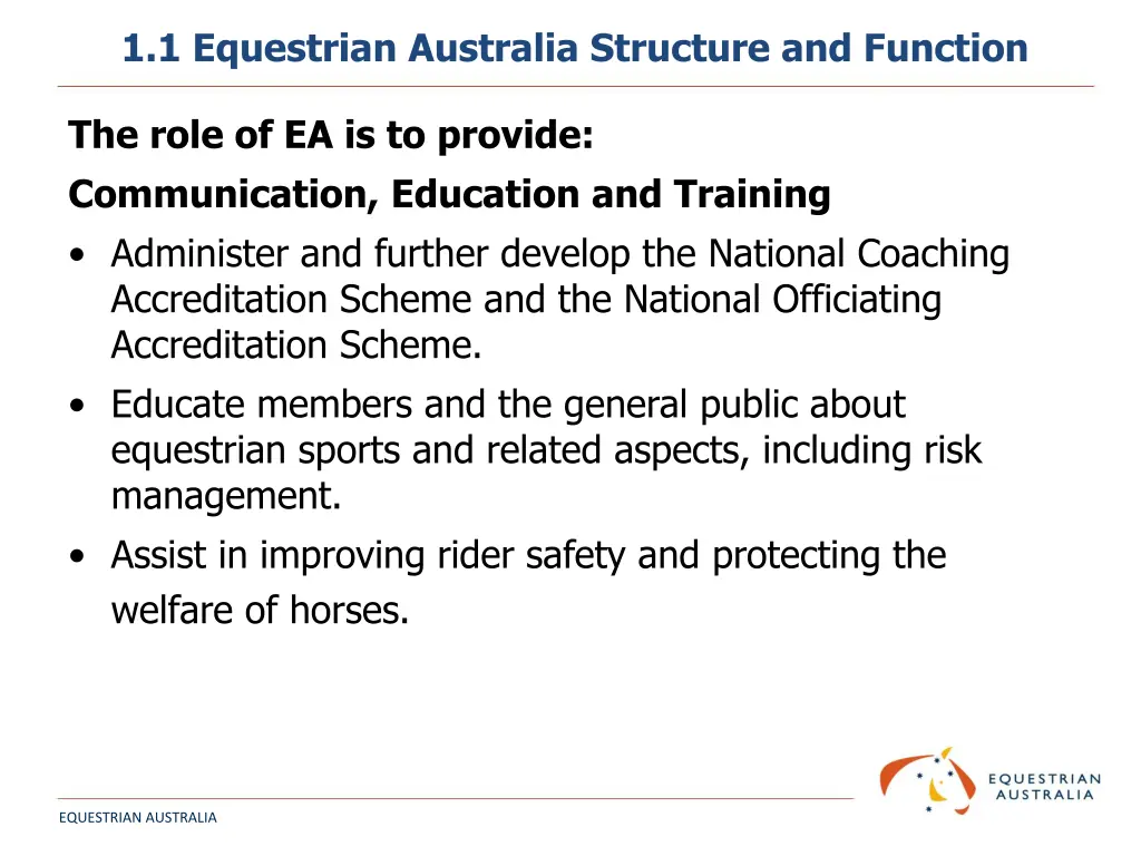 1 1 equestrian australia structure and function 8