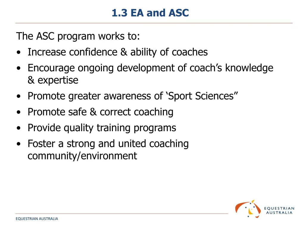 1 3 ea and asc