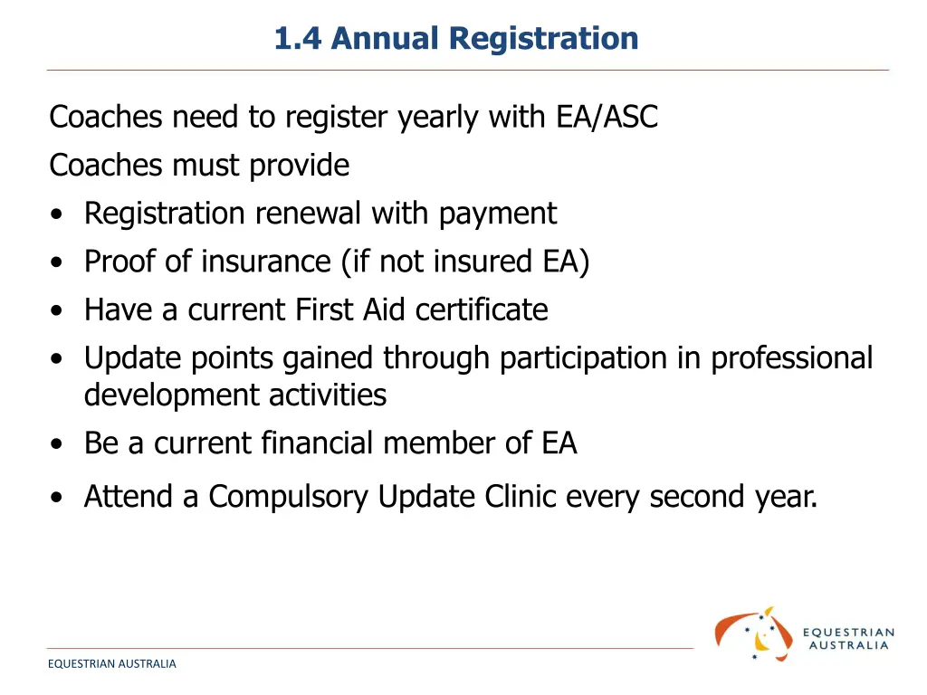 1 4 annual registration