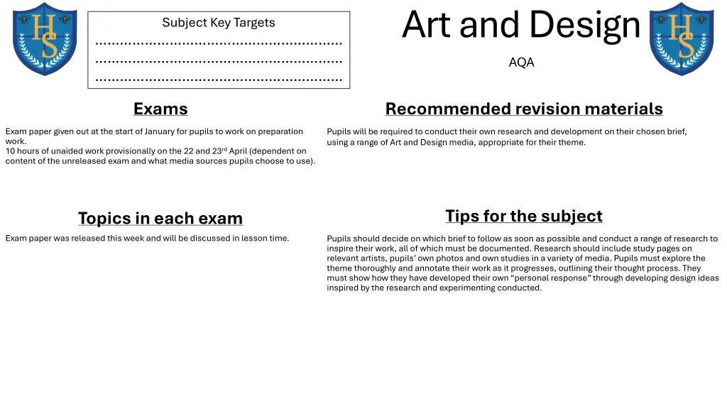 art and design aqa