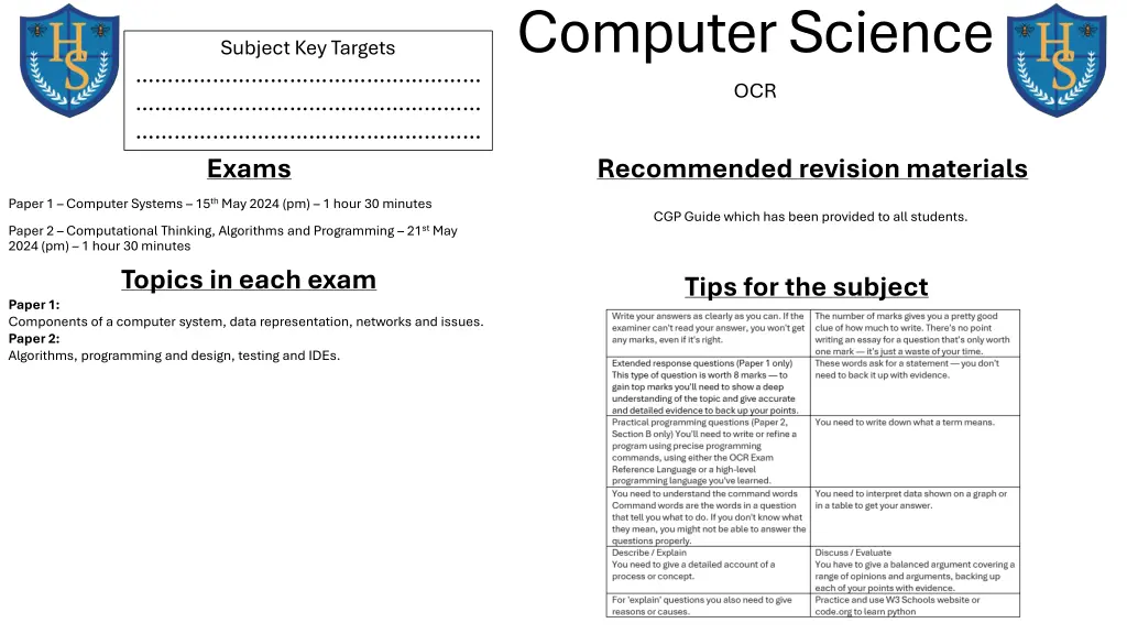 computer science ocr