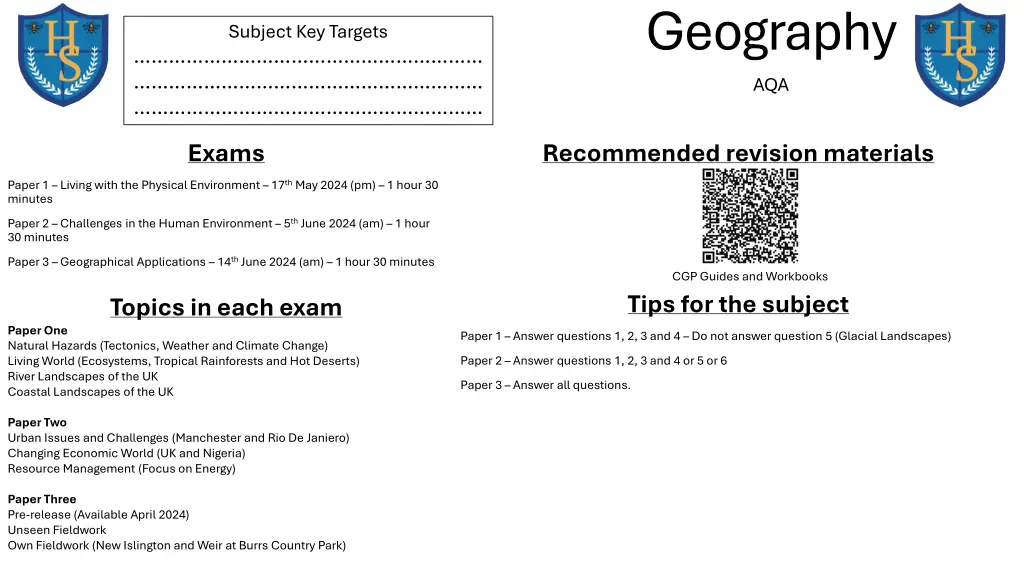 geography aqa