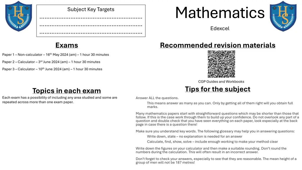 mathematics edexcel