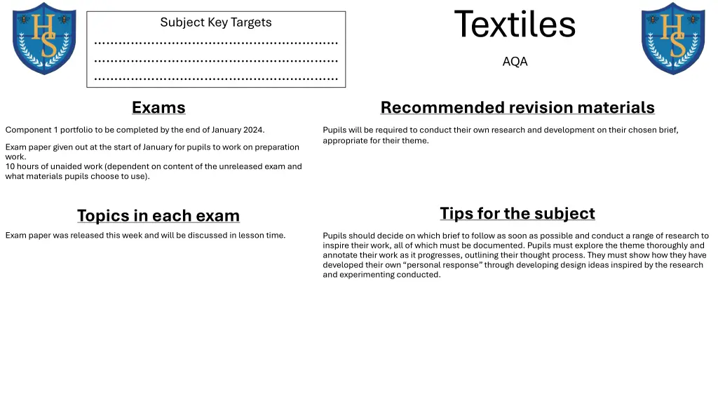 textiles aqa