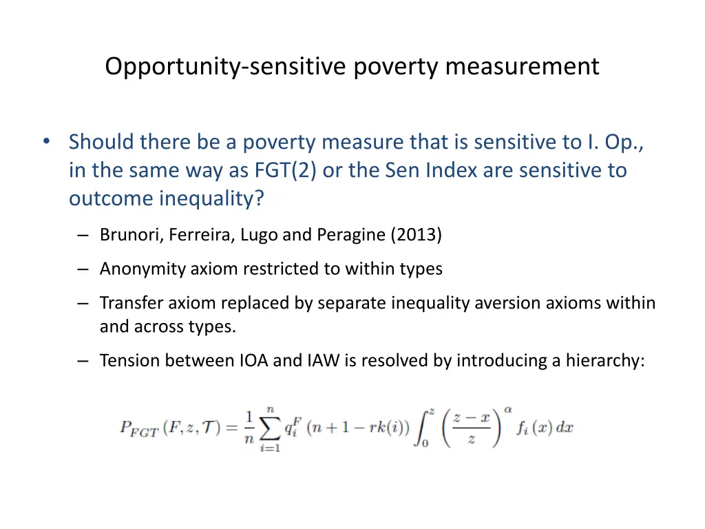 opportunity sensitive poverty measurement