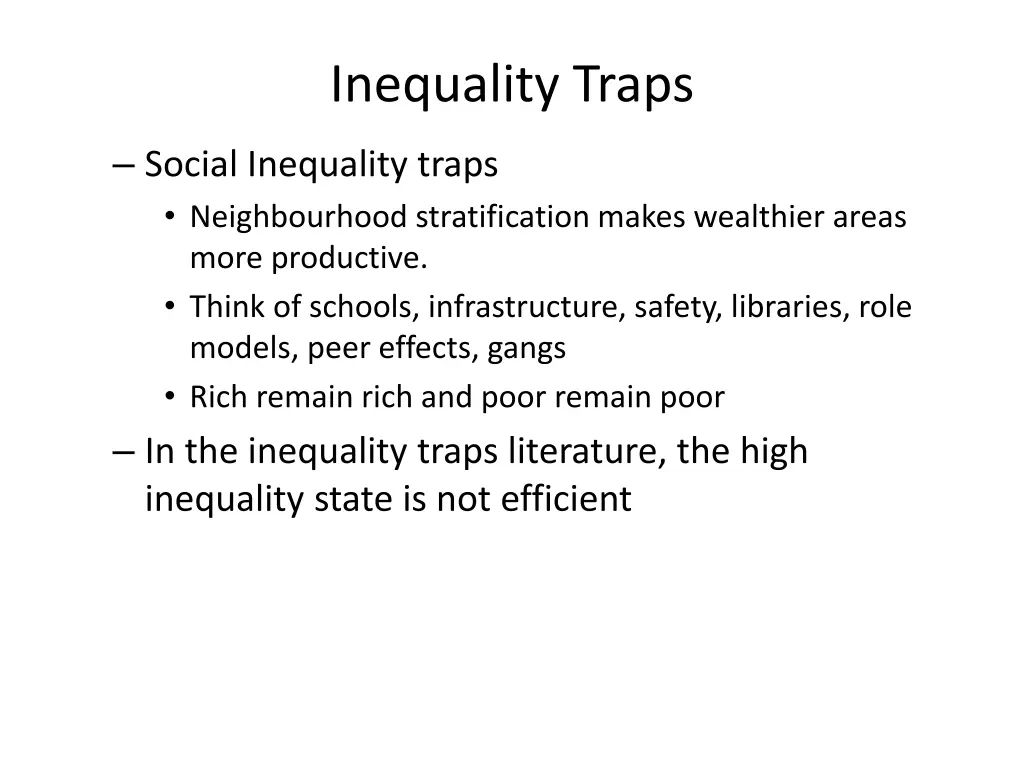 inequality traps 1
