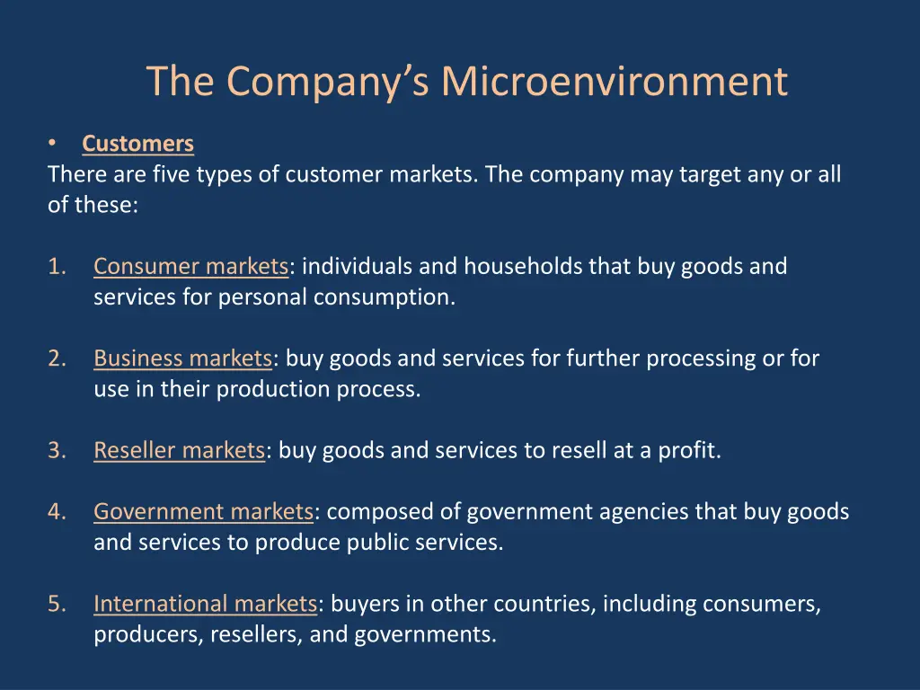 the company s microenvironment 3
