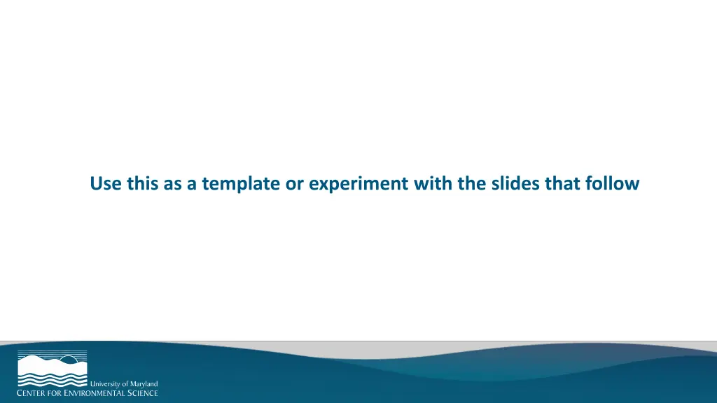 use this as a template or experiment with