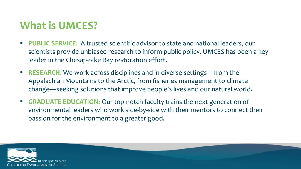 what is umces 1