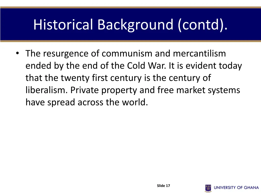 historical background contd