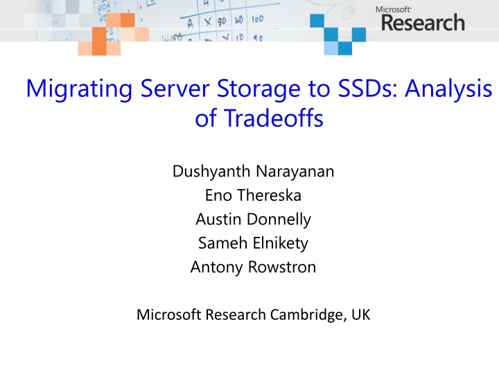 migrating server storage to ssds analysis