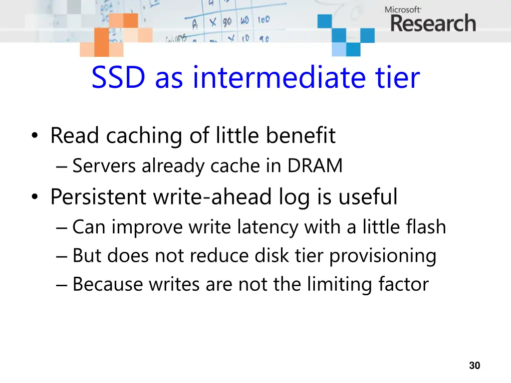 ssd as intermediate tier 1