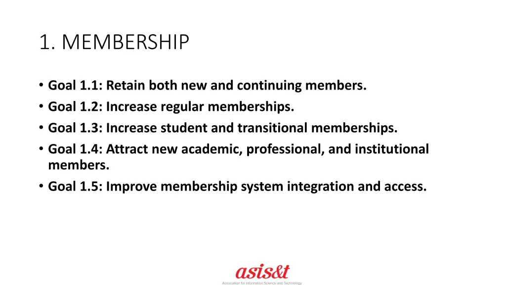 1 membership