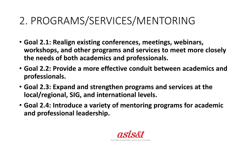2 programs services mentoring