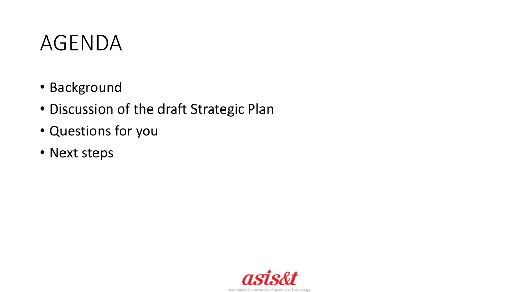 agenda