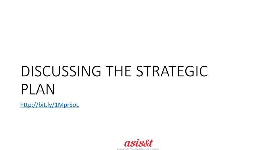 discussing the strategic plan http bit ly 1mprsol