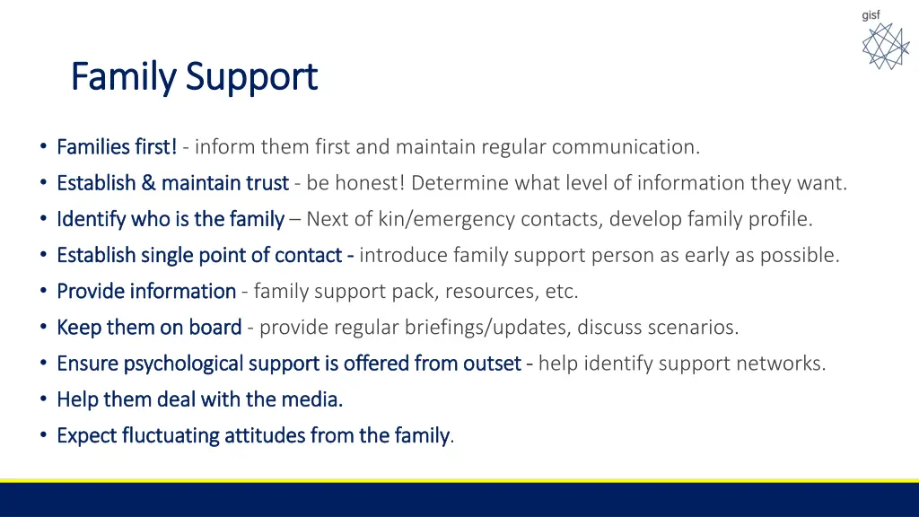 family support family support