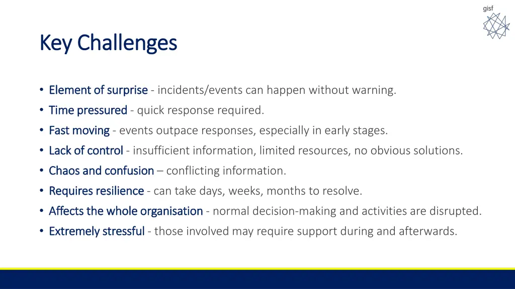key challenges key challenges