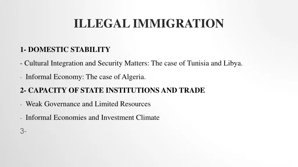 illegal immigration