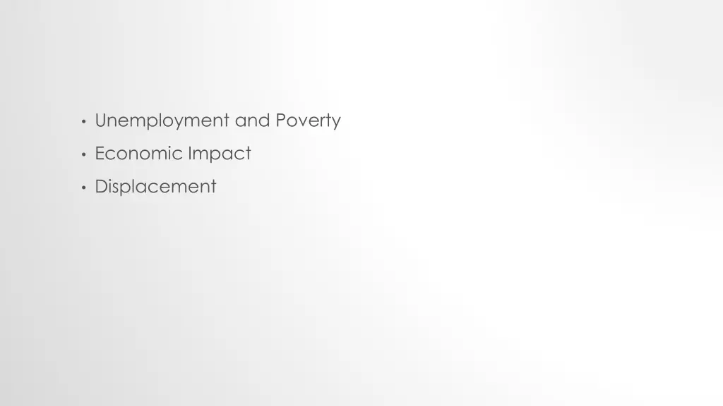 unemployment and poverty