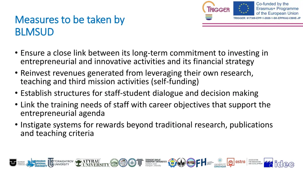 measures to be taken by measures to be taken