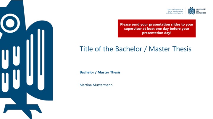 junior professorship of digital transformation