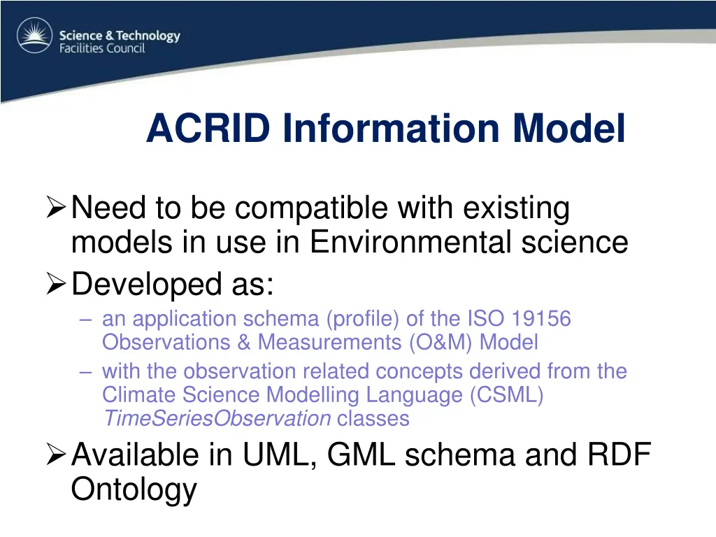 acrid information model