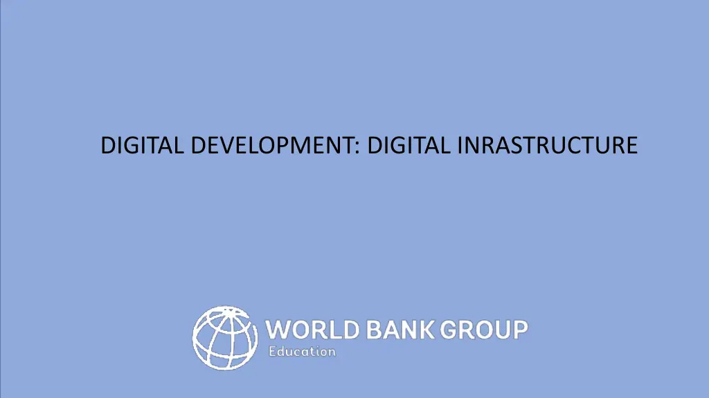 digital development digital inrastructure