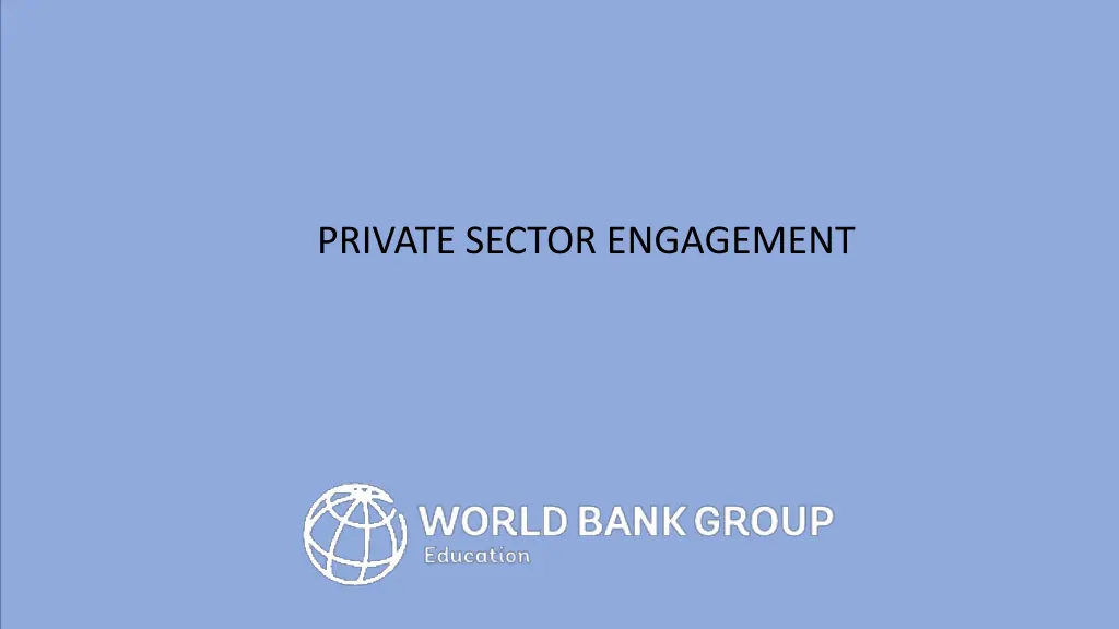 private sector engagement