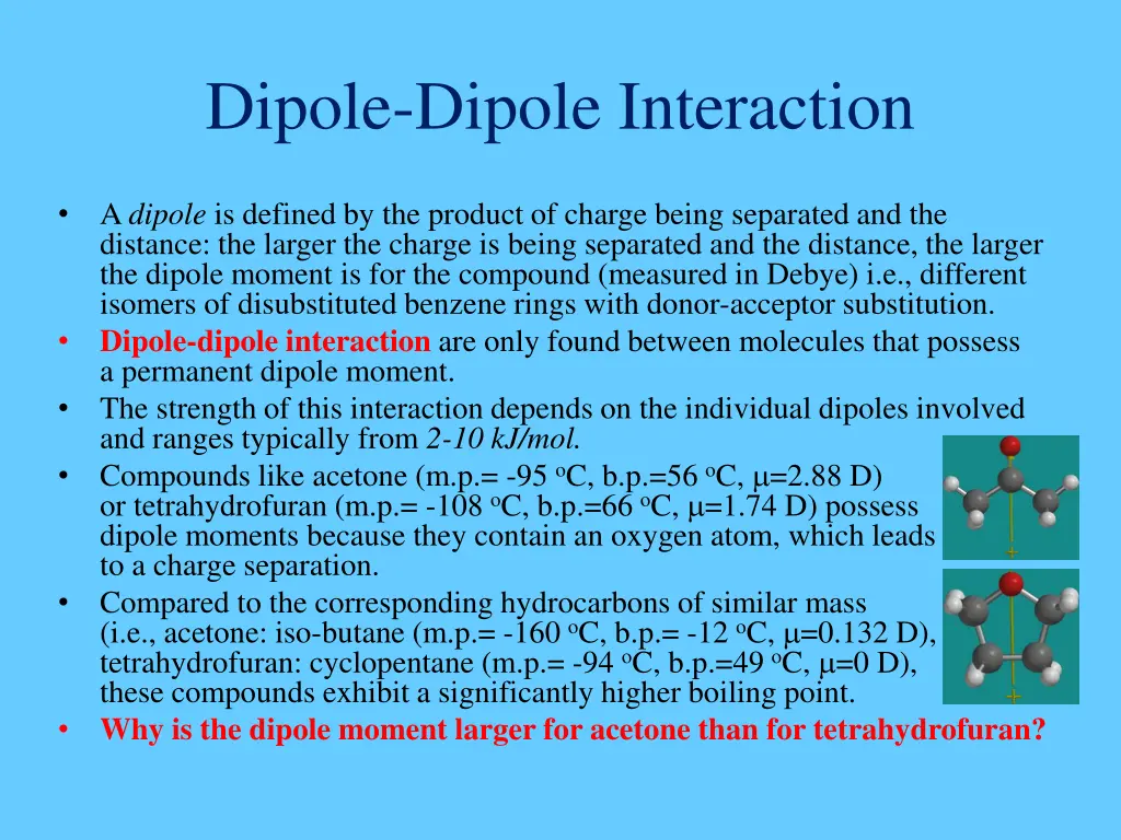 dipole dipole interaction