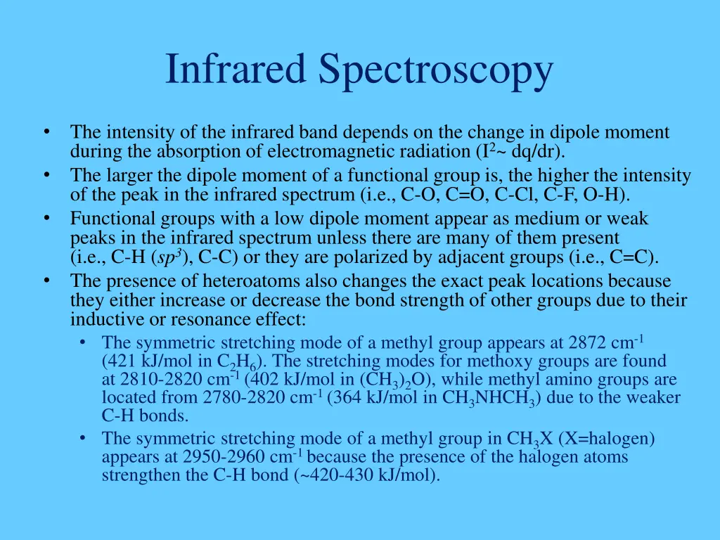 infrared spectroscopy