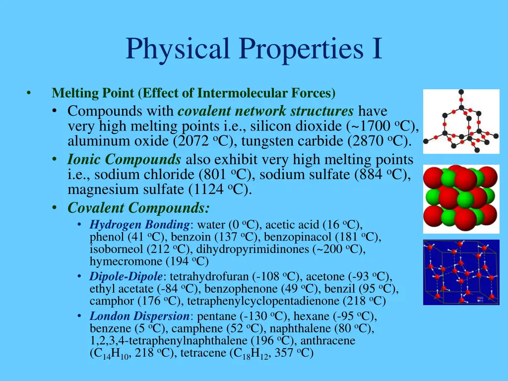 physical properties i