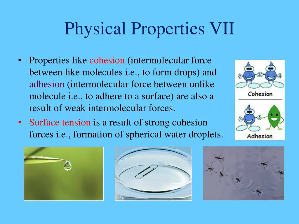 physical properties vii