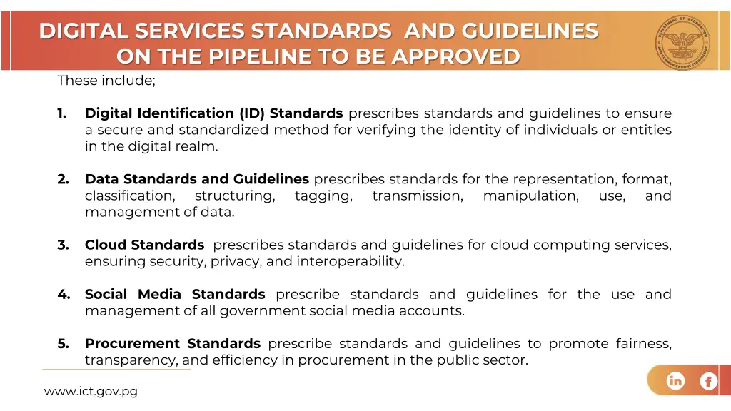 digital services standards and guidelines