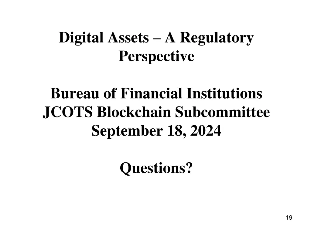 digital assets a regulatory perspective 1