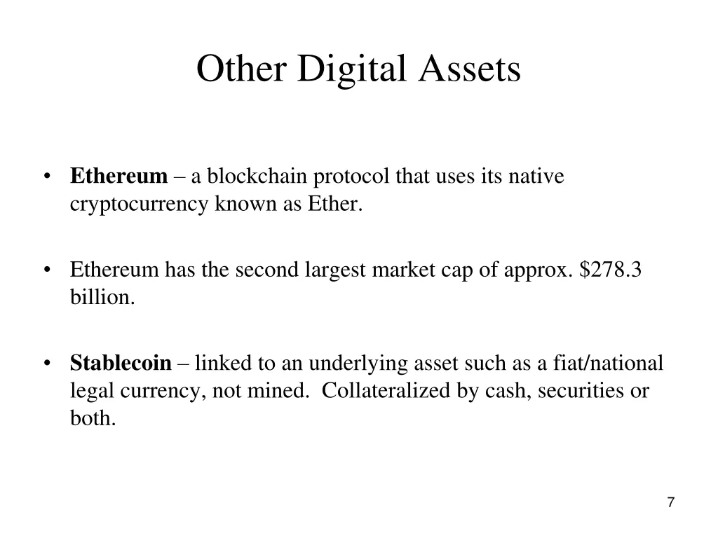 other digital assets