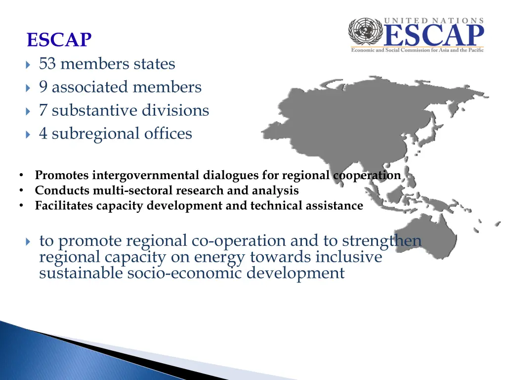 escap 53 members states 9 associated members