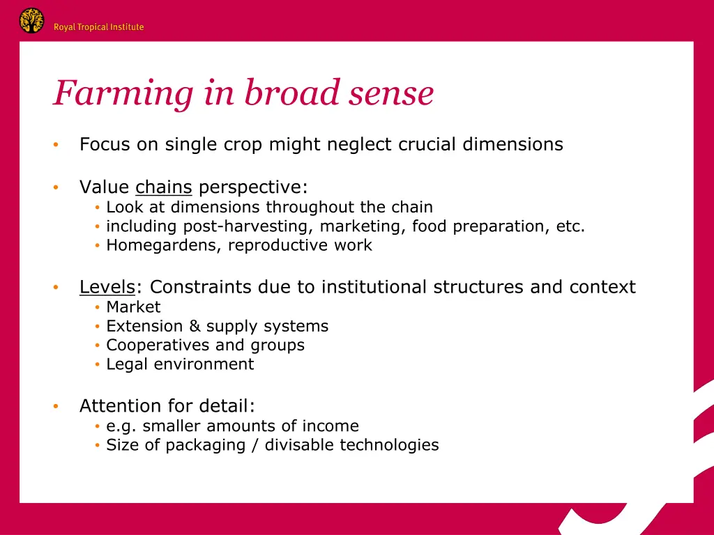 farming in broad sense