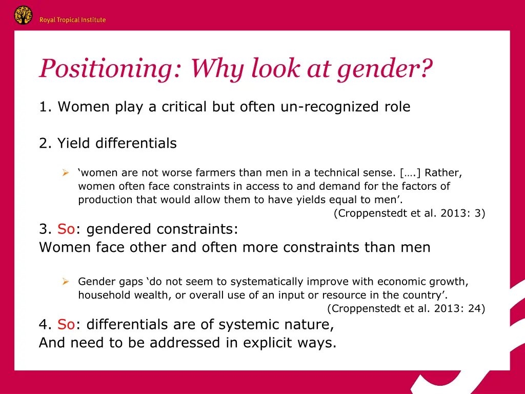 positioning why look at gender