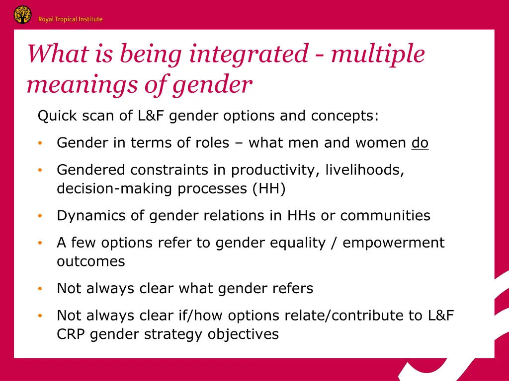 what is being integrated multiple meanings