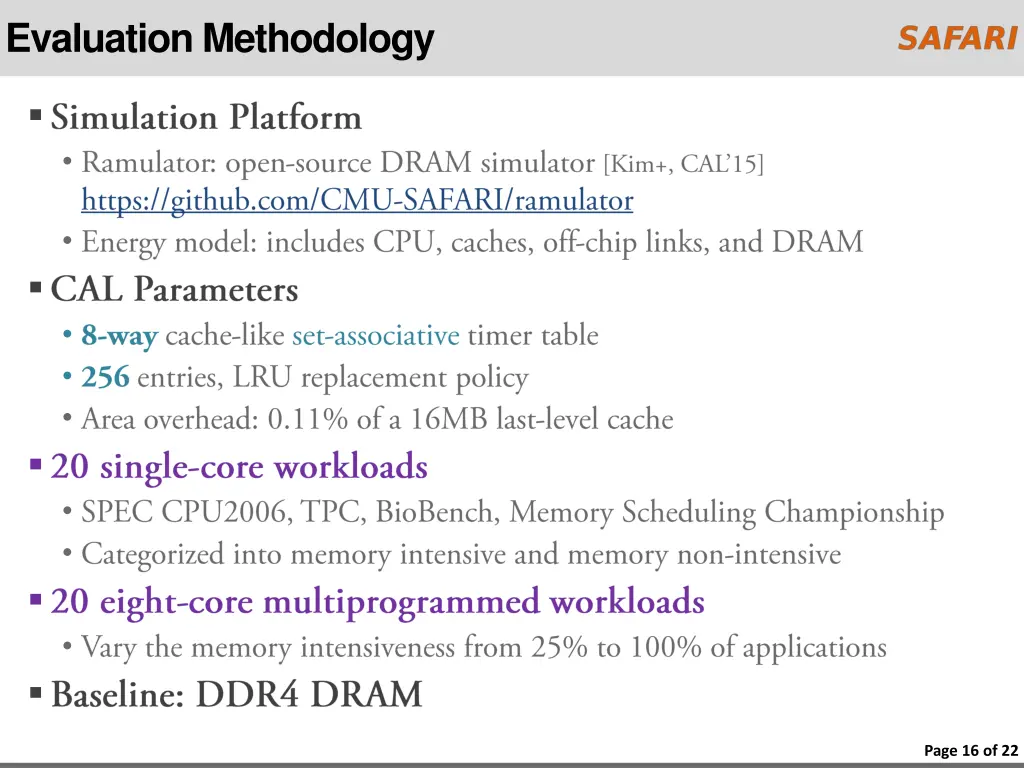 evaluation methodology