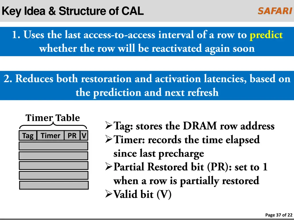 key idea structure of cal